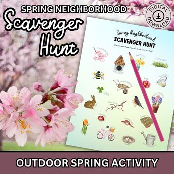 Preview of Spring Scavenger Hunt Outdoor Activity