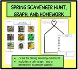 Spring Scavenger Hunt, Tally Graph, and Homework