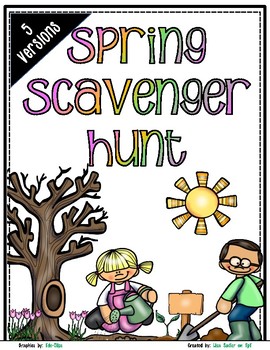 Preview of Spring Scavenger Hunt - Spring Nature Walk Exploration