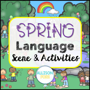 Preview of Spring Picture Scene for Speech Therapy - Language Scene