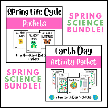 Preview of Spring Science Bundle: Life Cycles and Earth Day