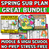 Spring Science Sub Plan or Independent Work Packet Middle 
