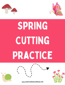 Preview of Spring Scissor Practice For Toddlers and Preschoolers