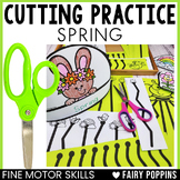 Spring Cutting Practice - Scissor Skills, Fine Motor Activities