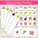 Spring Scissor Skills Cutting Strips