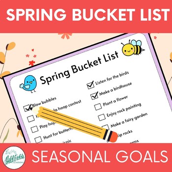 Preview of Spring Season Bucket List - Goal Setting