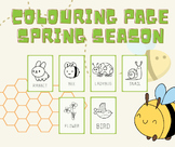 Spring Season Colouring Page Worksheets