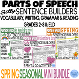 Spring Seasonal Parts of Speech Silly Sentence Building Wr