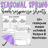 Spring Seasonal Themed Reading Response Sheets | Printable
