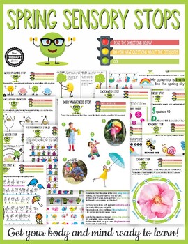 Preview of Spring Sensory Path - Occupational Therapy Physical Therapy Sensory Processing