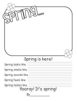 Spring Sensory Poem Pack by Creative Teacher Mama | TpT