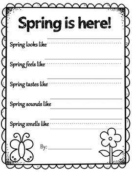 Spring Writing by TeachCraftCreate | Teachers Pay Teachers