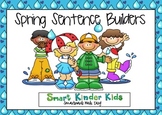 Spring Sentence Builders SMARTboard - CVC, Sight Words, Bl