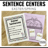 Easter Writing Center | Sentence Building Activities for Spring