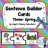 Spring Sentence Building Cards