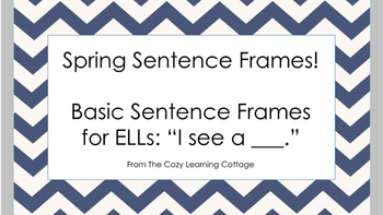 Preview of Spring Sentence Frames