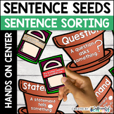 Spring Sentence Types Center: Sentence Seeds