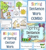 Spring Sentence Work COMBO: Expand a Sentence & Sentence Joiners