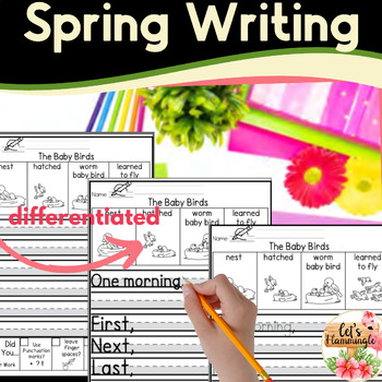 Preview of Spring Sequence Narrative Story Writing Picture Prompts Activities 
