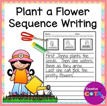 Preview of Spring Sequencing Story Events Retell Writing Activities Cut & Paste Worksheets