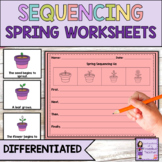 Spring Sequencing Worksheets for Second and Third Graders 