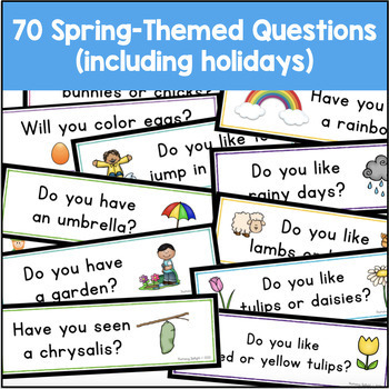 Spring Set of Questions of the Day for Kindergarten & PreK | 90 ...