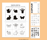 Spring Shadow Matching Worksheet Game Cut and Paste Activi