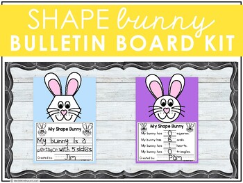 Preview of Spring | Shape Bunny Craft