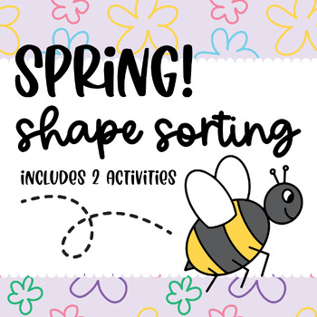 Preview of Spring Shape Sorting Activity