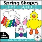 Spring 2d Shape Craft Activities Easter Math Bunny Chick R