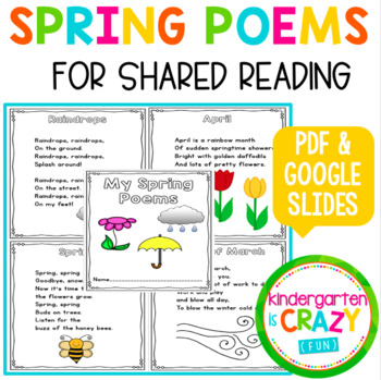 Spring Shared Reading Poems - Print and Distance Learning | TpT