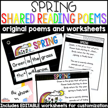 Spring Shared Reading Poems and Printables by The Teaching Texan