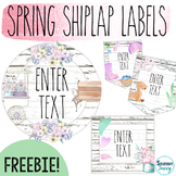 Spring Shiplap Labels for the Classroom | Editable