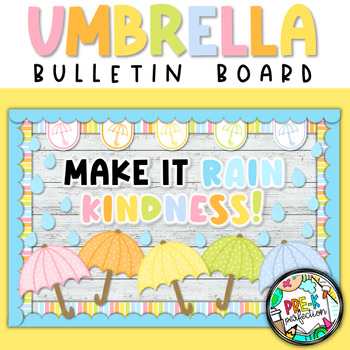 Preview of Spring Showers Bulletin Board | April Showers Bring May Flowers | Spring Craft