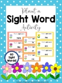 Spring Sight Word Activity- Kindergarten literacy center planting