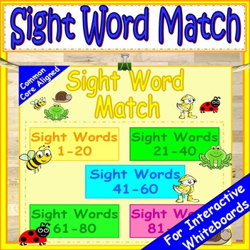 Preview of Fry Sight Words Kindergarten PowerPoint Game 1-100