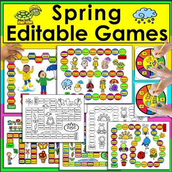 Spring Activities: Sight Words Games EDITABLE For Your Own Lists