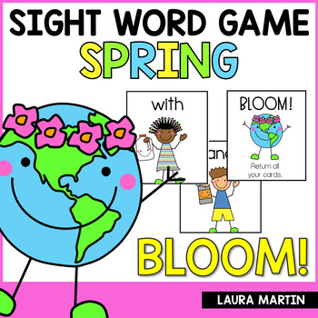 Preview of Spring Sight Words Game - Earth Day Activities - Sight Word Practice - Bloom