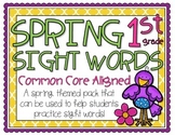 Spring Sight Words Pack 1st Grade