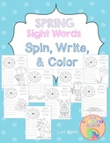 Sight Words Spin, Write & Color {Spring Theme}