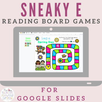 Preview of Spring Silent e Reading Board Games for Distance Learning
