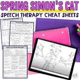 Spring Simon’s Cat Speech Therapy Cheat Sheets - Articulat
