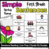 Spring Writing and Reading Activity