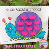 Spring Speech Language Therapy Activity: Snail True False 