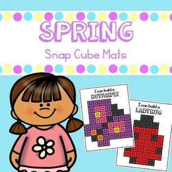 Preview of Spring Snap Cube Mats and Task Cards