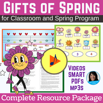 Preview of Spring Song Package - Reinforces Sol and Mi - Scarf, Boomwhackers & Action Song