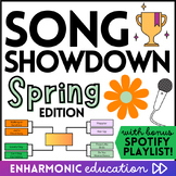 Spring Song Showdown Music Madness Tournament fun Editable