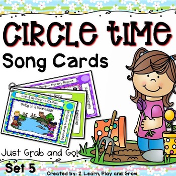 Preview of Spring Songs, Nursery Rhymes and Fingerplay Cards - Set 5