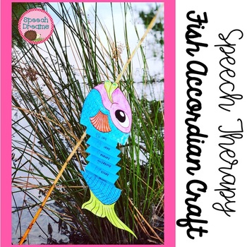 Spring Speech Language Therapy Craft Fish By Speech Dreams TPT   Original 3913262 1 