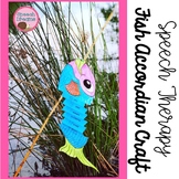 Spring Speech Language Therapy Craft Fish includes Articul